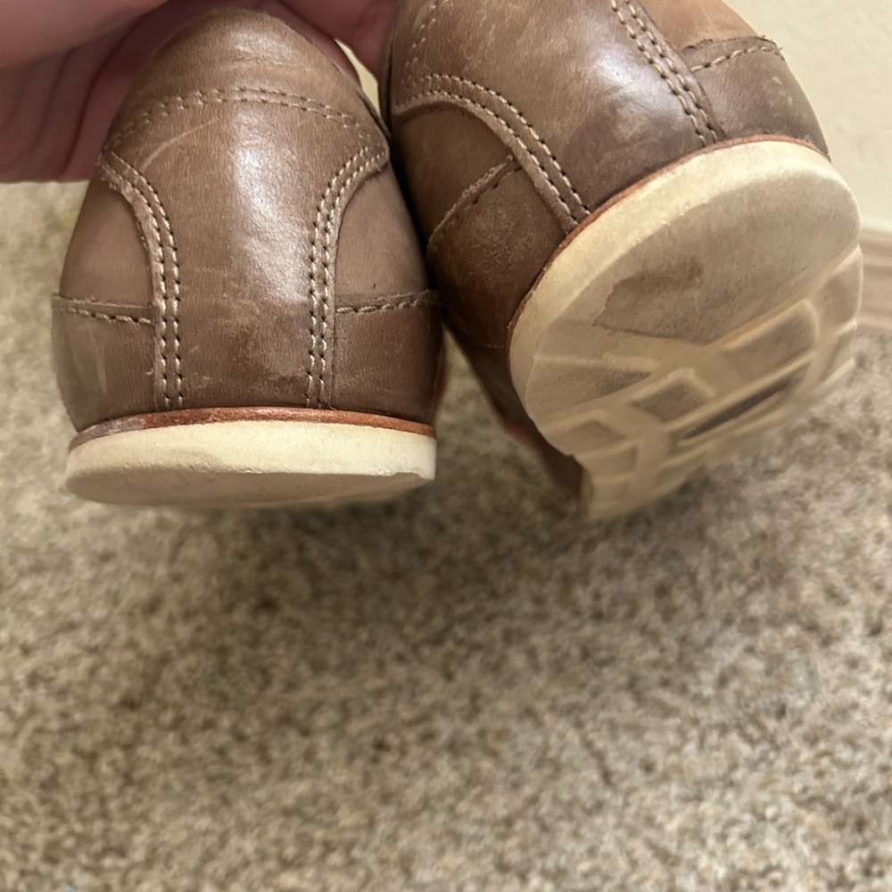 Chaco Women's Harper Casual Lace Shoes Soft Nubuck Caribou Leather Size 10 Brown - Picture 11 of 13